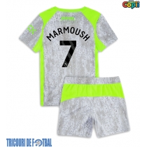 Echipament fotbal Manchester City Omar Marmoush #7 Tricou Treilea 2025-26 pentru copii maneca scurta (+ Pantaloni scurti)