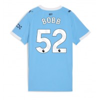 Echipament fotbal Manchester City Oscar Bobb #52 Tricou Acasa 2025-26 pentru femei maneca scurta