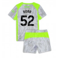 Echipament fotbal Manchester City Oscar Bobb #52 Tricou Treilea 2025-26 pentru copii maneca scurta (+ Pantaloni scurti)