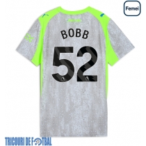 Echipament fotbal Manchester City Oscar Bobb #52 Tricou Treilea 2025-26 pentru femei maneca scurta