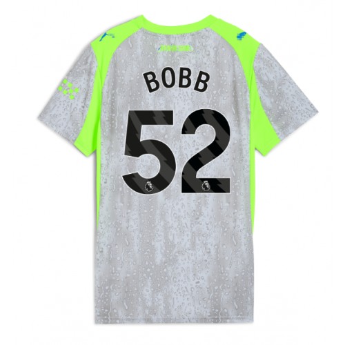 Echipament fotbal Manchester City Oscar Bobb #52 Tricou Treilea 2025-26 pentru femei maneca scurta Echipament fotbal Manchester City Oscar Bobb #52 Tricou Treilea 2025-26 pentru femei maneca scurta
