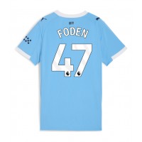 Echipament fotbal Manchester City Phil Foden #47 Tricou Acasa 2025-26 pentru femei maneca scurta