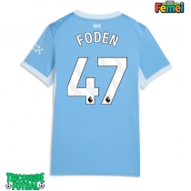 Echipament fotbal Manchester City Phil Foden #47 Tricou Acasa 2026-27 pentru femei maneca scurta