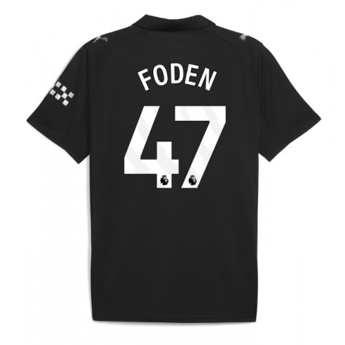 Echipament fotbal Manchester City Phil Foden #47 Tricou Deplasare 2025-26 maneca scurta Echipament fotbal Manchester City Phil Foden #47 Tricou Deplasare 2025-26 maneca scurta