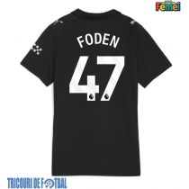 Echipament fotbal Manchester City Phil Foden #47 Tricou Deplasare 2025-26 pentru femei maneca scurta