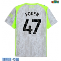 Echipament fotbal Manchester City Phil Foden #47 Tricou Treilea 2025-26 maneca scurta