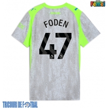 Echipament fotbal Manchester City Phil Foden #47 Tricou Treilea 2025-26 pentru femei maneca scurta