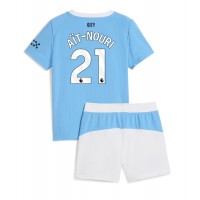 Echipament fotbal Manchester City Rayan Ait-Nouri #21 Tricou Acasa 2025-26 pentru copii maneca scurta (+ Pantaloni scurti)