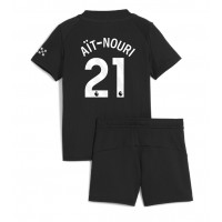 Echipament fotbal Manchester City Rayan Ait-Nouri #21 Tricou Deplasare 2025-26 pentru copii maneca scurta (+ Pantaloni scurti)