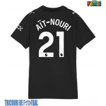Echipament fotbal Manchester City Rayan Ait-Nouri #21 Tricou Deplasare 2025-26 pentru femei maneca scurta