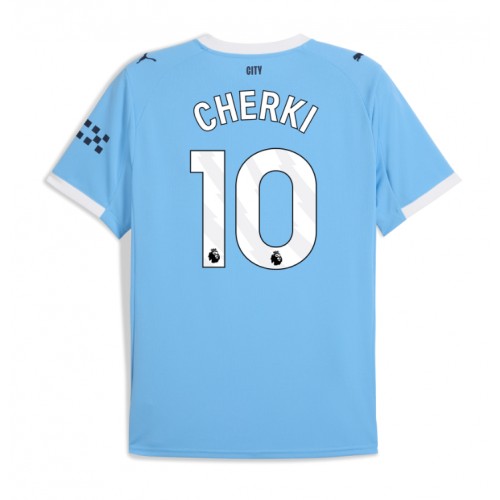 Echipament fotbal Manchester City Rayan Cherki #10 Tricou Acasa 2025-26 maneca scurta Echipament fotbal Manchester City Rayan Cherki #10 Tricou Acasa 2025-26 maneca scurta