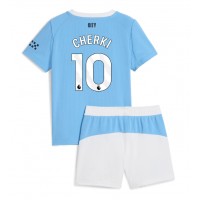 Echipament fotbal Manchester City Rayan Cherki #10 Tricou Acasa 2025-26 pentru copii maneca scurta (+ Pantaloni scurti)