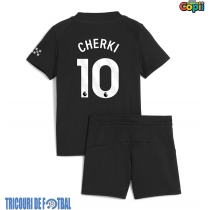 Echipament fotbal Manchester City Rayan Cherki #10 Tricou Deplasare 2025-26 pentru copii maneca scurta (+ Pantaloni scurti)