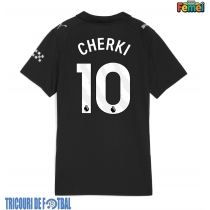 Echipament fotbal Manchester City Rayan Cherki #10 Tricou Deplasare 2025-26 pentru femei maneca scurta