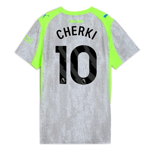 Echipament fotbal Manchester City Rayan Cherki #10 Tricou Treilea 2025-26 pentru femei maneca scurta Echipament fotbal Manchester City Rayan Cherki #10 Tricou Treilea 2025-26 pentru femei maneca scurta