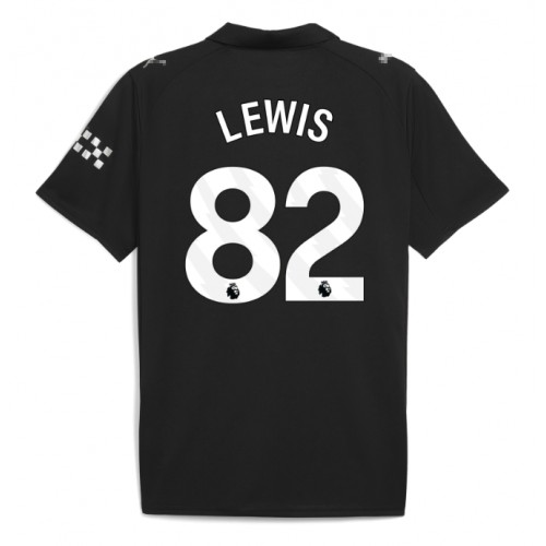 Echipament fotbal Manchester City Rico Lewis #82 Tricou Deplasare 2025-26 maneca scurta Echipament fotbal Manchester City Rico Lewis #82 Tricou Deplasare 2025-26 maneca scurta