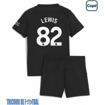 Echipament fotbal Manchester City Rico Lewis #82 Tricou Deplasare 2025-26 pentru copii maneca scurta (+ Pantaloni scurti)