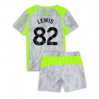 Echipament fotbal Manchester City Rico Lewis #82 Tricou Treilea 2025-26 pentru copii maneca scurta (+ Pantaloni scurti)