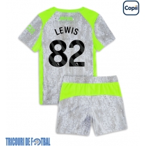 Echipament fotbal Manchester City Rico Lewis #82 Tricou Treilea 2025-26 pentru copii maneca scurta (+ Pantaloni scurti)