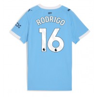 Echipament fotbal Manchester City Rodri Hernandez #16 Tricou Acasa 2025-26 pentru femei maneca scurta