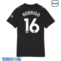 Echipament fotbal Manchester City Rodri Hernandez #16 Tricou Deplasare 2025-26 pentru femei maneca scurta