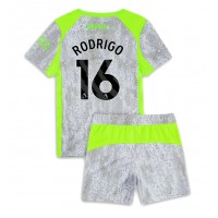 Echipament fotbal Manchester City Rodri Hernandez #16 Tricou Treilea 2025-26 pentru copii maneca scurta (+ Pantaloni scurti)