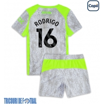 Echipament fotbal Manchester City Rodri Hernandez #16 Tricou Treilea 2025-26 pentru copii maneca scurta (+ Pantaloni scurti)