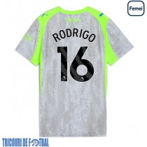 Echipament fotbal Manchester City Rodri Hernandez #16 Tricou Treilea 2025-26 pentru femei maneca scurta