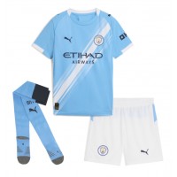 Echipament fotbal Manchester City Ruben Dias #3 Tricou Acasa 2025-26 pentru copii maneca scurta (+ Pantaloni scurti)