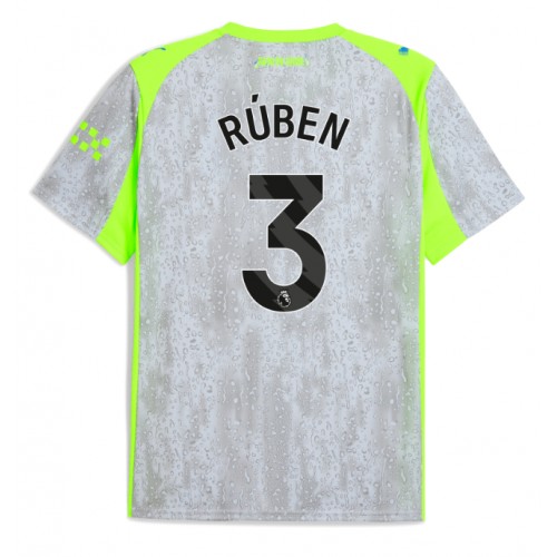 Echipament fotbal Manchester City Ruben Dias #3 Tricou Treilea 2025-26 maneca scurta Echipament fotbal Manchester City Ruben Dias #3 Tricou Treilea 2025-26 maneca scurta
