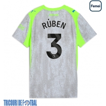 Echipament fotbal Manchester City Ruben Dias #3 Tricou Treilea 2025-26 pentru femei maneca scurta