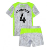 Echipament fotbal Manchester City Tijjani Reijnders #4 Tricou Treilea 2025-26 pentru copii maneca scurta (+ Pantaloni scurti)