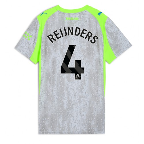 Echipament fotbal Manchester City Tijjani Reijnders #4 Tricou Treilea 2025-26 pentru femei maneca scurta Echipament fotbal Manchester City Tijjani Reijnders #4 Tricou Treilea 2025-26 pentru femei maneca scurta
