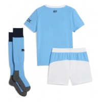 Echipament fotbal Manchester City Tricou Acasa 2025-26 pentru copii maneca scurta (+ Pantaloni scurti)