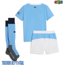 Echipament fotbal Manchester City Tricou Acasa 2025-26 pentru copii maneca scurta (+ Pantaloni scurti)