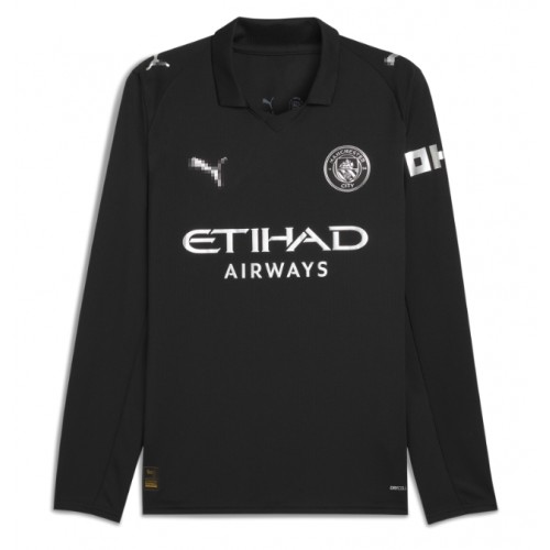 Echipament fotbal Manchester City Tricou Deplasare 2025-26 maneca lunga Echipament fotbal Manchester City Tricou Deplasare 2025-26 maneca lunga