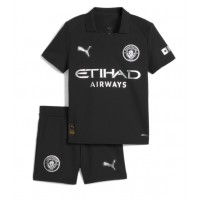 Echipament fotbal Manchester City Tricou Deplasare 2025-26 pentru copii maneca scurta (+ Pantaloni scurti)