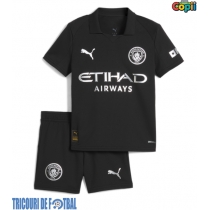 Echipament fotbal Manchester City Tricou Deplasare 2025-26 pentru copii maneca scurta (+ Pantaloni scurti)
