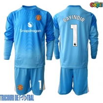 Echipament fotbal Manchester United Altay Bayindir #1 Portar Tricou Acasa 2025-26 pentru copii maneca lunga (+ Pantaloni scurti)