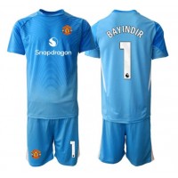 Echipament fotbal Manchester United Altay Bayindir #1 Portar Tricou Acasa 2025-26 pentru copii maneca scurta (+ Pantaloni scurti)