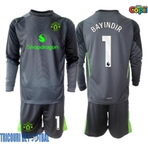 Echipament fotbal Manchester United Altay Bayindir #1 Portar Tricou Deplasare 2025-26 pentru copii maneca lunga (+ Pantaloni scurti)