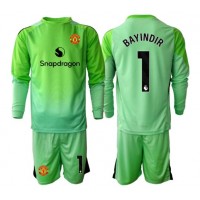 Echipament fotbal Manchester United Altay Bayindir #1 Portar Tricou Treilea 2025-26 pentru copii maneca lunga (+ Pantaloni scurti)