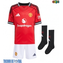 Echipament fotbal Manchester United Amad Diallo #16 Tricou Acasa 2025-26 pentru copii maneca scurta (+ Pantaloni scurti)