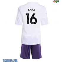 Echipament fotbal Manchester United Amad Diallo #16 Tricou Deplasare 2025-26 pentru copii maneca scurta (+ Pantaloni scurti)