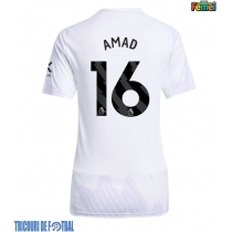 Echipament fotbal Manchester United Amad Diallo #16 Tricou Deplasare 2025-26 pentru femei maneca scurta