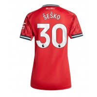 Echipament fotbal Manchester United Benjamin Sesko #30 Tricou Acasa 2025-26 pentru femei maneca scurta