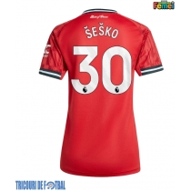 Echipament fotbal Manchester United Benjamin Sesko #30 Tricou Acasa 2025-26 pentru femei maneca scurta