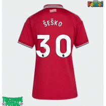 Echipament fotbal Manchester United Benjamin Sesko #30 Tricou Acasa 2026-27 pentru femei maneca scurta