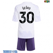 Echipament fotbal Manchester United Benjamin Sesko #30 Tricou Deplasare 2025-26 pentru copii maneca scurta (+ Pantaloni scurti)