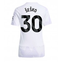 Echipament fotbal Manchester United Benjamin Sesko #30 Tricou Deplasare 2025-26 pentru femei maneca scurta